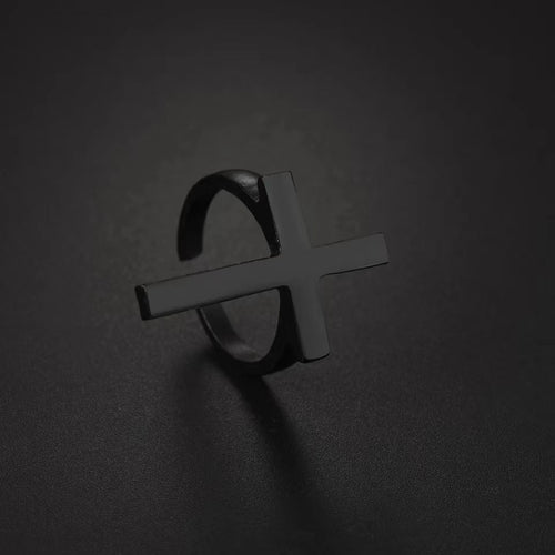 Anillo de Cruz dorado para Hombre