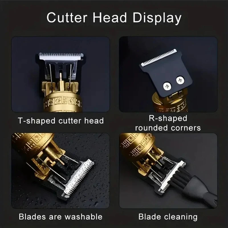 Máquina barbería Eléctrica para Hombres Vintage T9 2026