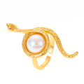 Anillo Perla Envuelto en Serpiente Fashion Minority