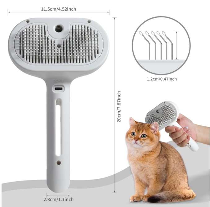 Cepillo en Aerosol para Pelo de Mascota